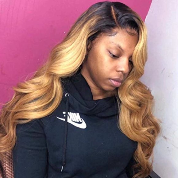 Ombre Lace Front 100% Brazilian Human Hair Wig